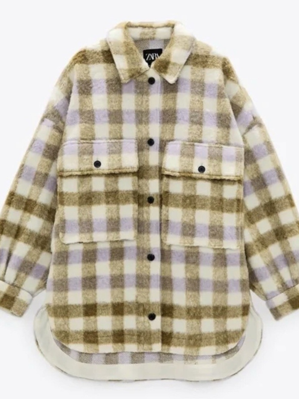 Zara Oversized Plaid Shacket - Picture 2 of 5